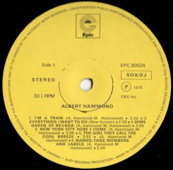 LP Albert Hammond: Albert Hammond
