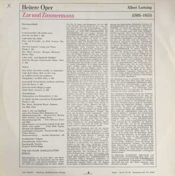 LP Albert Lortzing: Zar Und Zimmermann