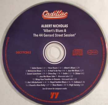 CD Albert Nicholas: Albert’s Blues & The 44 Gerrard St. Session