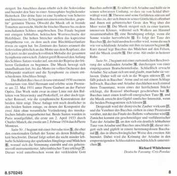 CD Stéphane Denève: Bacchus Et Ariane (Complete Ballet) • Symphony No. 3