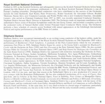 CD Stéphane Denève: Bacchus Et Ariane (Complete Ballet) • Symphony No. 3