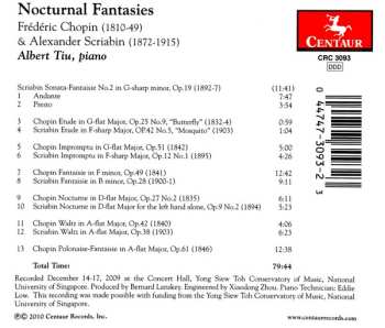 CD Frédéric Chopin: Nocturnal Fantasies