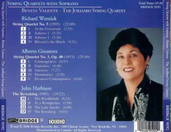 CD Alberto Ginastera: String Quartets with Soprano