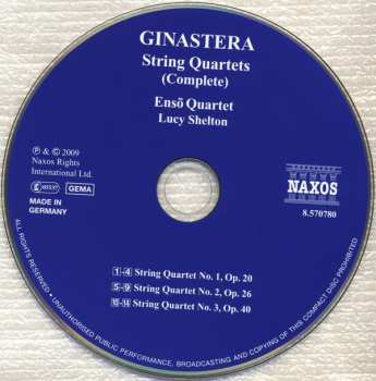 CD Alberto Ginastera: String Quartets (Complete)