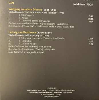 18CD/Coffret Aldo Ferraresi: The Art Of Violin 1 - Aldo Ferraresi: 1923-1979 Unreleased Recordings DLX