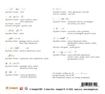 CD Alejandro Franov: Khali