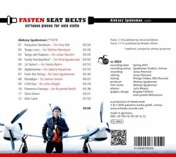 CD Aleksey Igudesman: Fasten Seat Belts - Virtuoso Pieces For Solo Violin