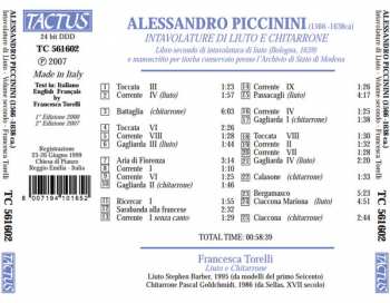 CD Alessandro Piccinini: Intavolature di Liuto E Chitarrone (Bologna, 1639) E (Ms, Modena)