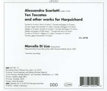 CD Alessandro Scarlatti: L'estro Intelligente Toccatas