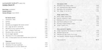 CD Alessandro Scarlatti: Cantatas Volume III