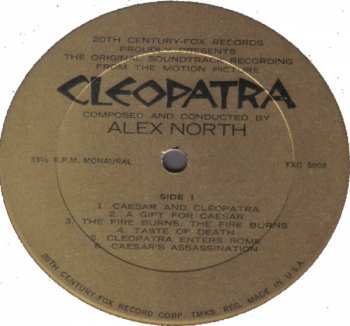 LP Alex North: Cleopatra (Original Soundtrack Album)