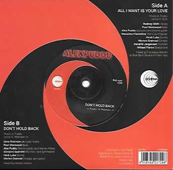 SP Alex Puddu: All I Want Is Your Love / Don't Hold Back
