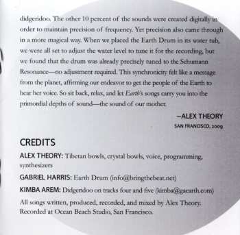 CD Alex Theory: Earth