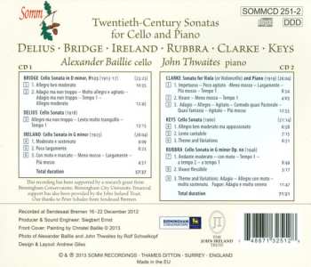 2CD Alexander Baillie: Twentieth-Century Sonatas For Cello And Piano