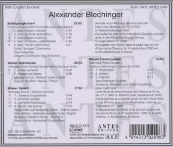 CD Alexander Blechinger: Schlagzeugkonzert / Wiener Violinsonate / Wiener Sextett / Wiener Klavierquartett