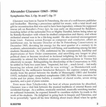 CD Alexander Glazunov: Symphonies Nos. 2 And 7 "Pastoral"