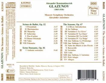 CD Alexander Glazunov: The Seasons, Scènes de Ballet, Scène Dansante