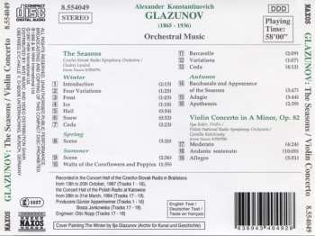 CD Alexander Glazunov: The Seasons / Violin Concerto