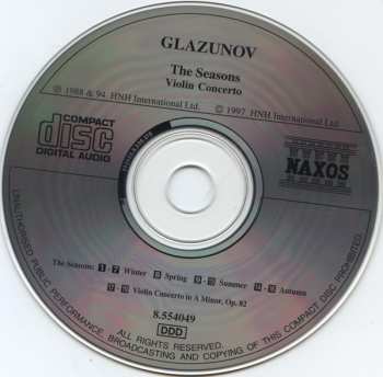 CD Alexander Glazunov: The Seasons / Violin Concerto