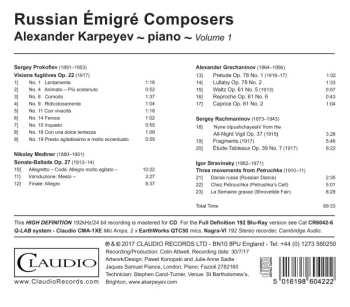 CD Alexander Karpeyev: Russian Émigré Composers