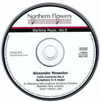 CD Alexander Mossolov: Cello Concerto No.2, Symphony In E Major
