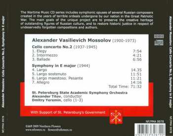 CD Alexander Mossolov: Cello Concerto No.2, Symphony In E Major