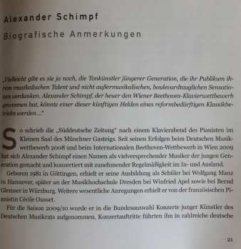 CD Alexander Schimpf: Piano Works By Mozart, Beethoven, Albéniz, Debussy & Sieber