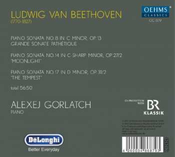 CD Ludwig van Beethoven: Piano Sonatas (Pathétique - Moonlight - The Tempest)
