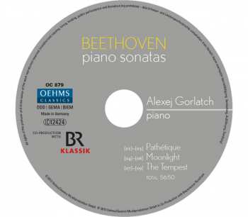 CD Ludwig van Beethoven: Piano Sonatas (Pathétique - Moonlight - The Tempest)