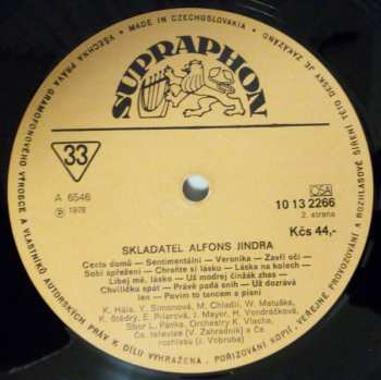 LP Alfons Jindra: Skladatel Alfons Jindra