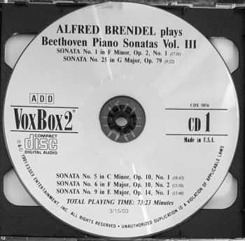 2CD Ludwig van Beethoven: Piano Sonatas, Vol. III