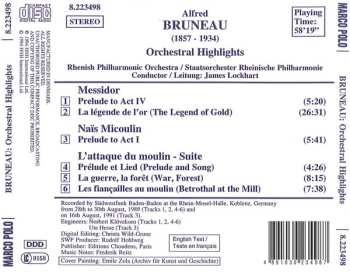 CD Alfred Bruneau: Orchestral Highlights