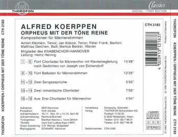 CD Knabenchor Hannover: Orpheus Mit Der Töne Reine