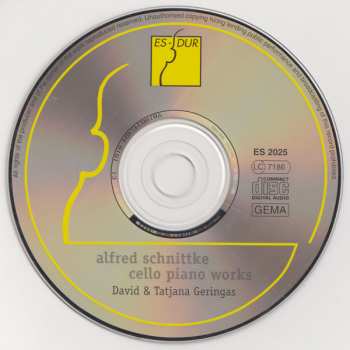 CD Alfred Schnittke: Cello Piano Works