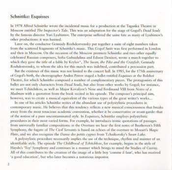 CD Alfred Schnittke: Sketches