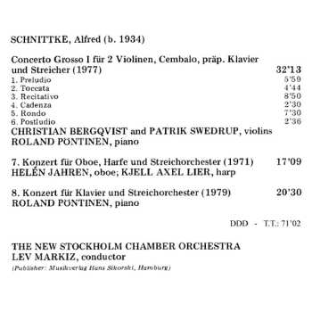 CD Alfred Schnittke: Concerto Grosso I · Concerto For Oboe And Harp · Concerto For Piano And Strings