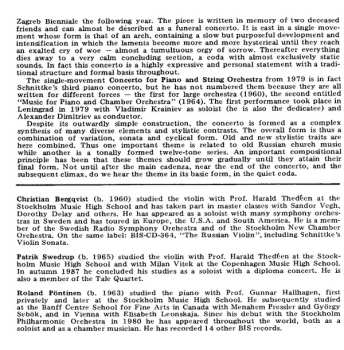 CD Alfred Schnittke: Concerto Grosso I · Concerto For Oboe And Harp · Concerto For Piano And Strings