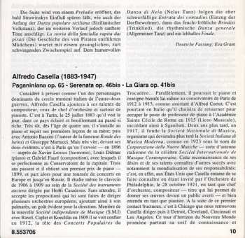 CD Alfredo Casella: Paganiniana: Divertimento For Orchestra / Serenata / La Giara