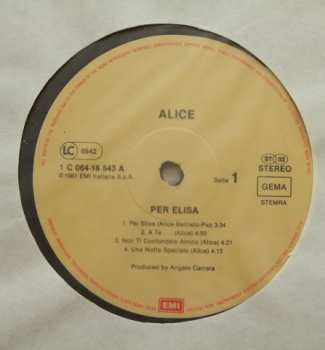 LP Alice: Per Elisa