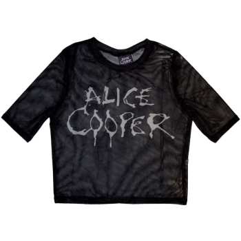 Merch Alice Cooper: Femmes Crop Top Dripping Logo Alice Cooper