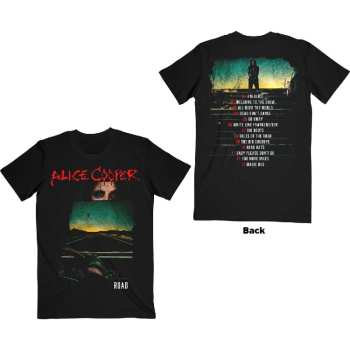 Marchandises Alice Cooper: Alice Cooper Unisex T-shirt: Road Cover Tracklist (back Print) (small) S