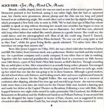 2CD Alice Faye: Got My Mind On Music