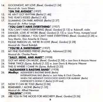 2CD Alice Faye: Got My Mind On Music