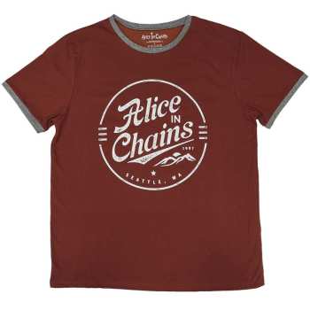Merch Alice In Chains: Ringer T-shirt Circle Emblem