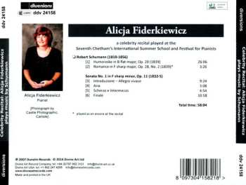CD Alicja Fiderkiewicz: Plays Piano Music By Schumann