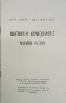 LP Jerzy Maksymiuk: Oratorium Oświęcimskie = Auschwitz Oratorio