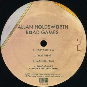 LP Allan Holdsworth: Road Games LTD