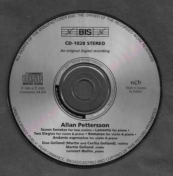 CD Seven Sonatas For Two Violins