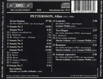 CD Seven Sonatas For Two Violins