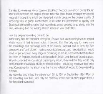 SACD Allan Taylor: Win Or Lose